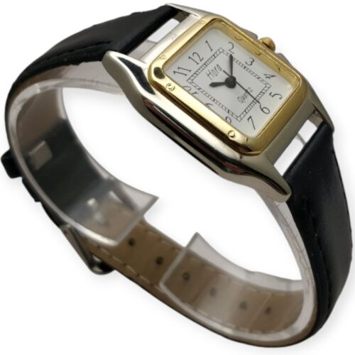 Hora Tank 28mm x 28mm 1990s Cal Quartz LEBROCANTHEURE MONTRE VINTAGE WATCH - Photo 3 sur 5