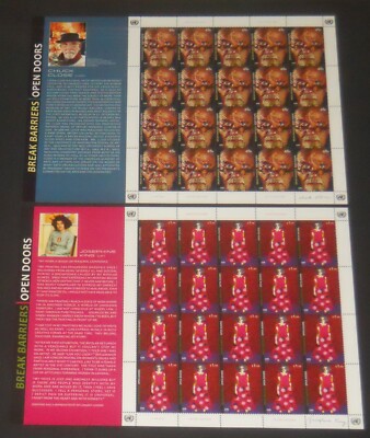 United Nations 2013 Open Doors Art set of 6 sheets of 20 VF NH