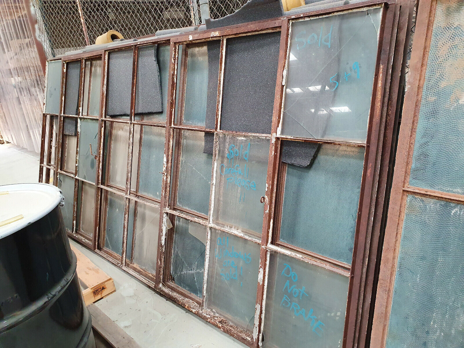 Steel Historic Factory Windows RARE Window Oklahoma City Safety and trust Mall Transom with