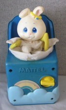 Vintage/Collectable Mattel Angel Bunny, Peek-A-Boo Musical Baby Crib Toy--AS IS