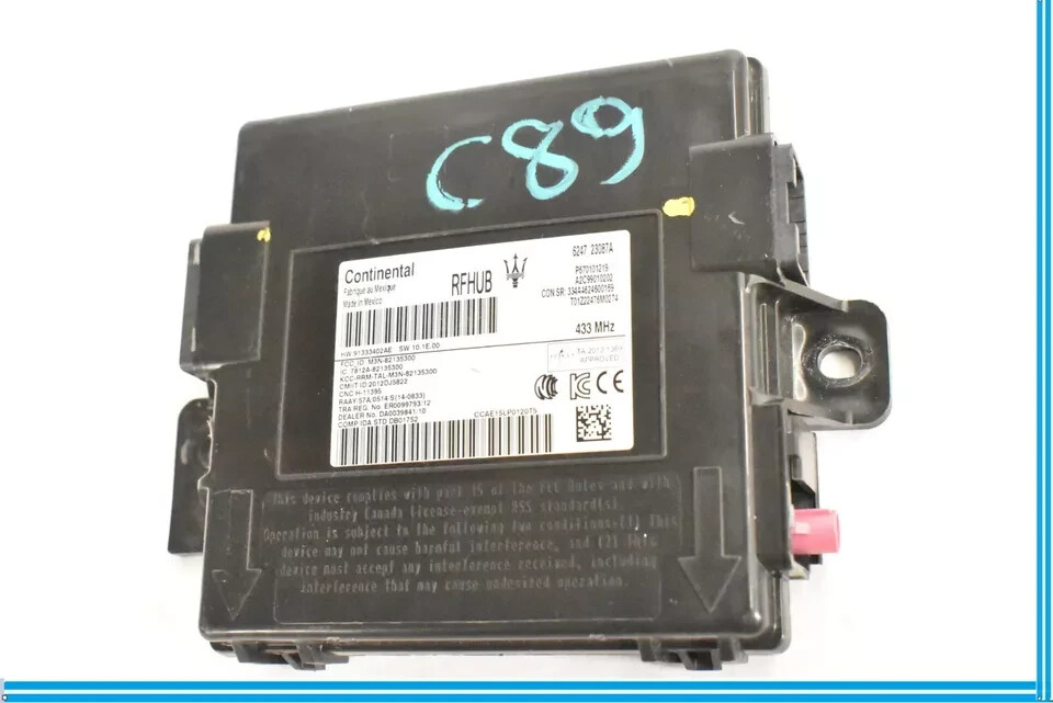 14-17 Maserati Ghibli Rear Roof Keyless Entry Start Control Module Unit OEM