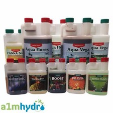 Canna Aqua Vega Flores 1 Litre 1L Complete Nutrient Kit Hydroponics