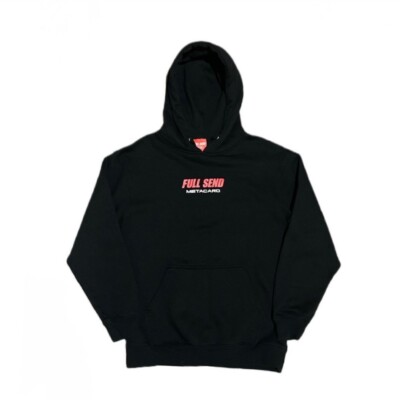 Full Send Nelk Boys Metacard Hoodie 2022 Limited 1/2000 Black Men Size M Rare