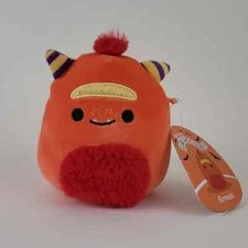 2023 Squishmallows 5  Ernest Orange Monster Halloween Squad Plush