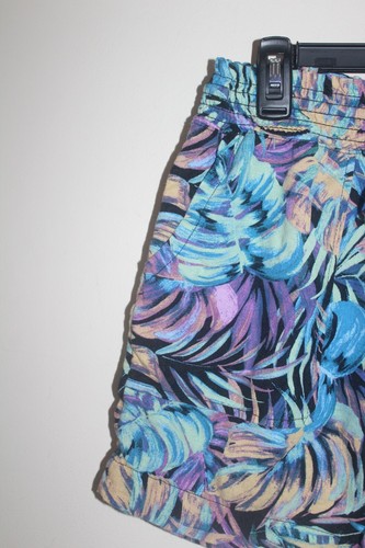 Time & Tru Linen Shorts Colorful Tropical Women's Size Small (4-6) - Picture 3 of 6