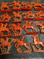 Vintage Soviet Figurines-Souvenirs RussianBogatyrs Set of15Pieces USSR Plastic