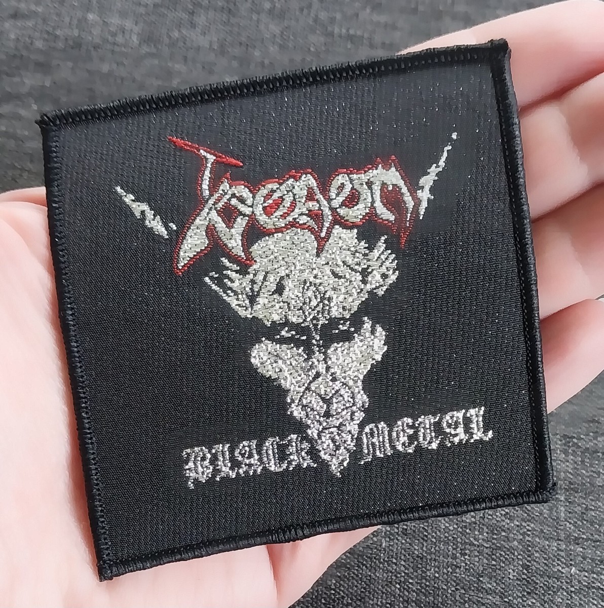 Licensed ~ Venom Black Metal Woven Sew On Battle Jacket Band Patch