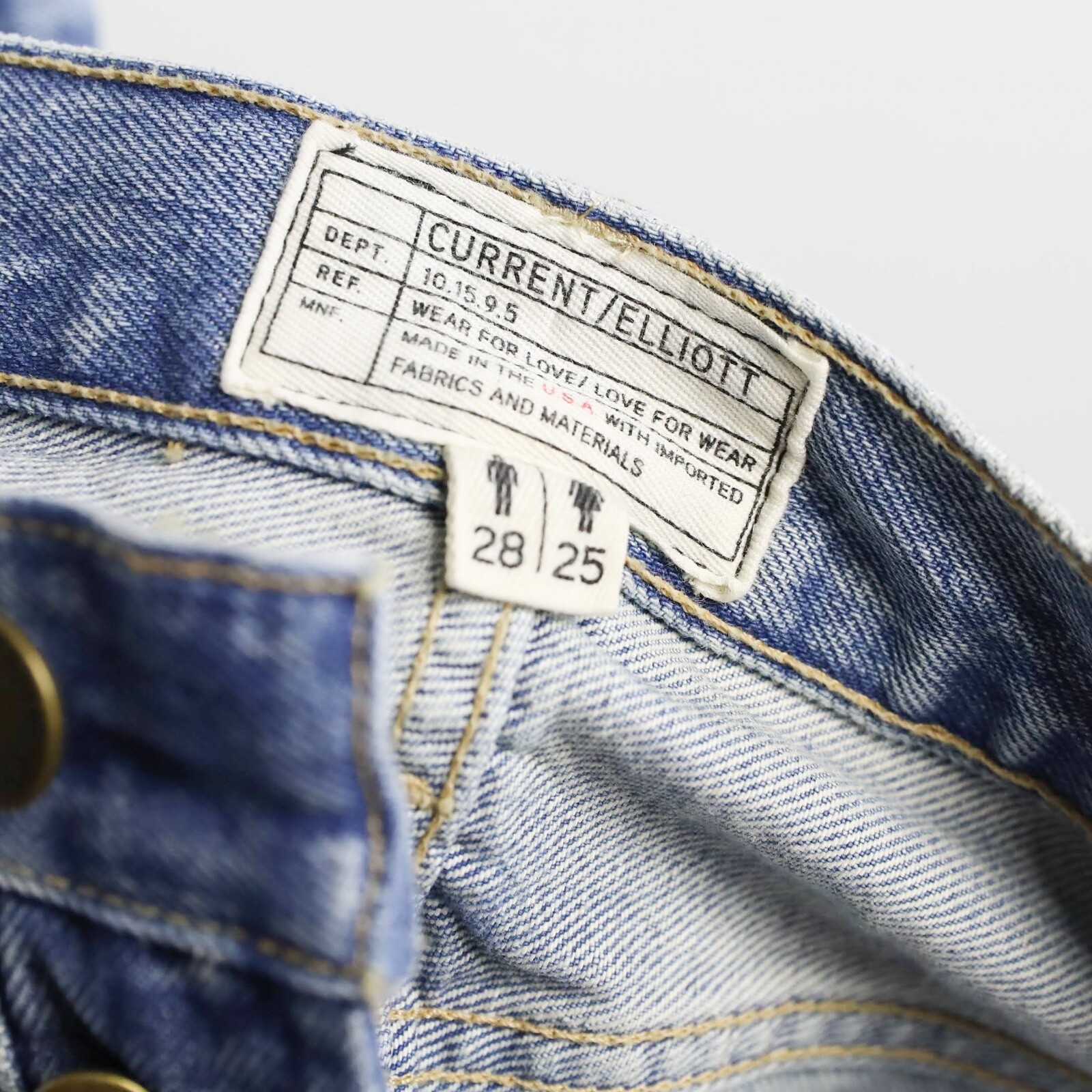 Current Elliott Anthropologie patchwork denim jea… - image 2