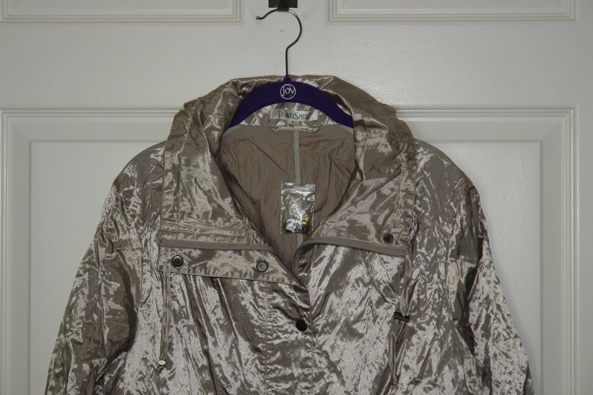 Silver metallic clearance raincoat