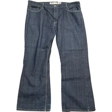 Levi's 527 Jeans Men 42W 30L Blue Low Bootcut Bat Wing Denim Hong Kong Cotton