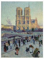 The Quai Saint-Michel Notre-Dame Tile Mural Kitchen Backsplash Marble Ceramic