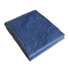 Standard Duty 5' X 7' Poly Blue Tarp (3.5 Mil, 8 x 8 Weave, Grommets every 3')