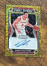 2021-22 Panini Prizm Fast Break Autographs Gold #23 Danilo Gallinari /10 #X8977