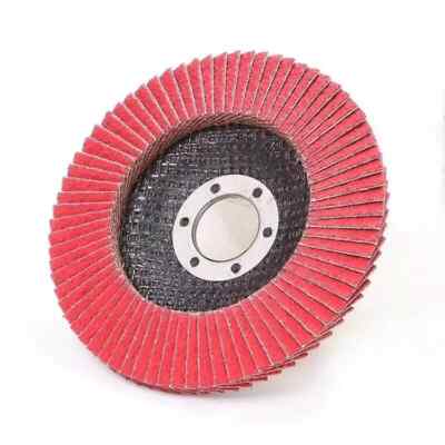 40PCS 115x22mm 4.5''x7/8'' Red Ceramic Flap Discs T29 P60/80/120 Grinding Wheels