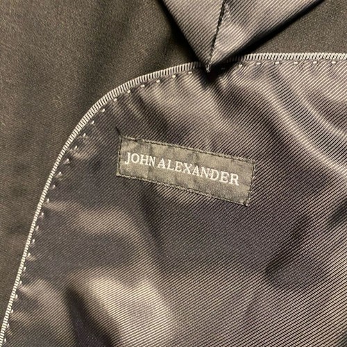 John Alexander 100% Worsted Wool Black Suit Jacket Blazer 46R - Picture 5 of 10