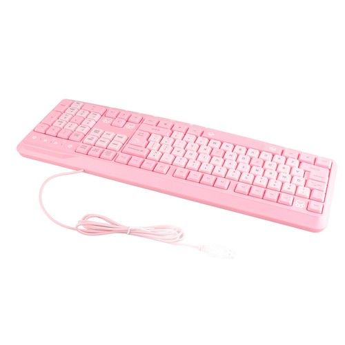 Keyboard USB Wired UltraThin Cute Cartoon For Home Office Laptop Computer Un - Picture 14 of 24