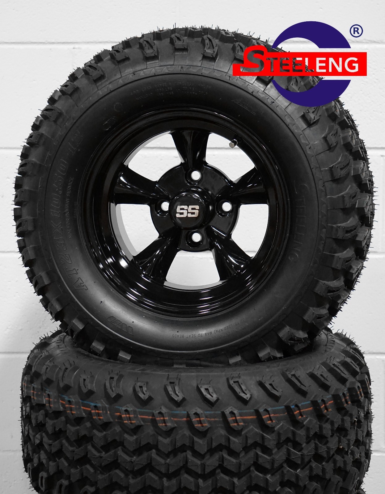 EZGO TXT ELECTRIC GOLF CART 6" LIFT KIT + 12" WHEELS and 23" ALL