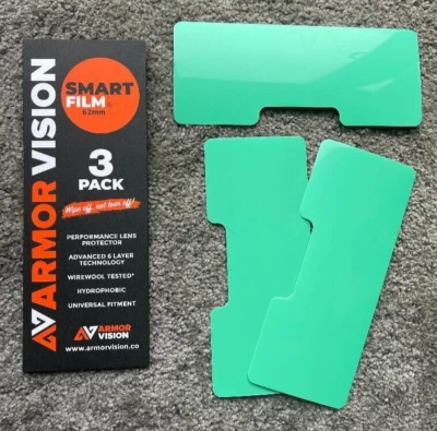 ARMOUR VISION SMART FILM 62 MM 62MM LENS PROTECTOR PACK OF 3 SINGLES