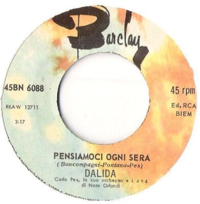 DALIDA Denken wir jeden Abend nach / Flamenco 45 Runden 1966 TOP ZUSTAND 13,50  