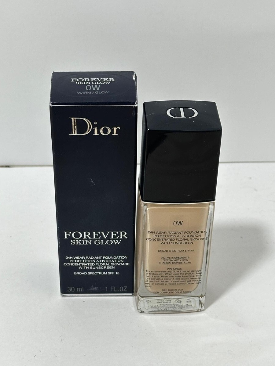 Dior Forever Skin Glow 24Hr Wear Foundation Shade 0 Warm Glow 1oz