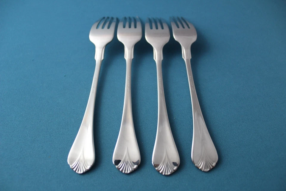 4 tenedores de cena Yamazaki CARA BRILLANTE acero inoxidable Japón 7 5/8" Foto 4 de 4