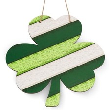 ST PATRICKS DAY DOOR DECORATIONS SHAMROCK WOODEN SIGN FOR SAINT PATRICK'S DAY DE