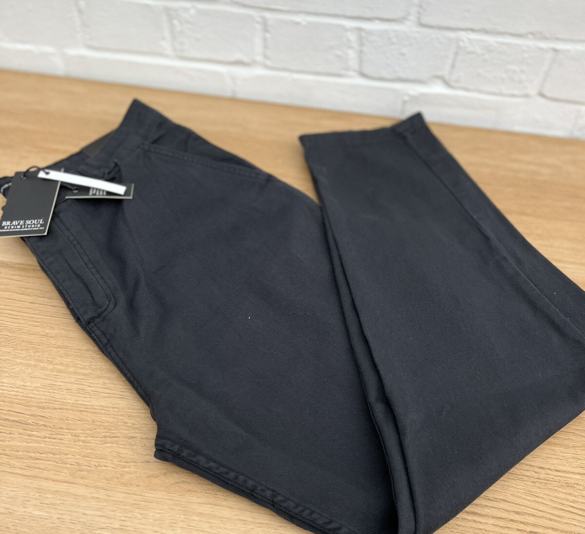 Mens Denim Brave Soul Denim Studio Brave Soul Jeans Black Loose