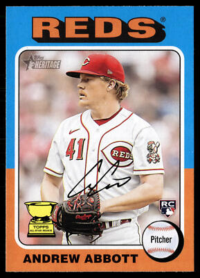 Andrew Abbott 2024 Topps Heritage #470 RC Cincinnati Reds