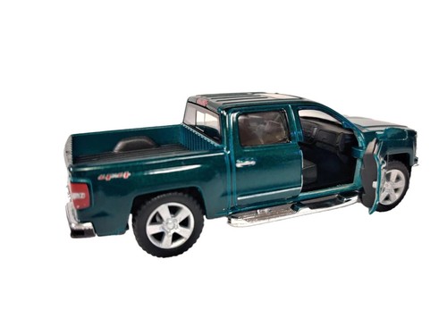 KINSMART 2014 CHEVROLET SILVERADO pickup scala 1:46 (VERDE) - Foto 4 di 7