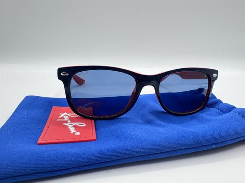Ray-Ban Jr Kids Blue/Orange/ Light Blue RJ9052S Square Sunglasses 48 mm - Picture 3 of 5