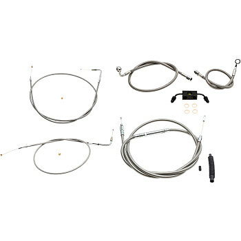 LA Choppers LA-8321KT-08 Handlebar Cable/Brake Line Kit Mini Ape Hangers