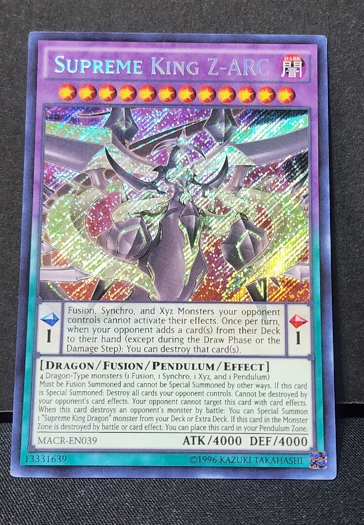 Supreme - 白 Lサイズ kyne kiyonaga & co bonjour Yugioh collector's Supreme King Z-ARC - MACR-EN039 UNL. +