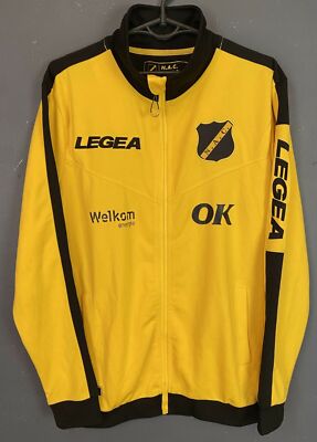 LEGEA MEN'S FC NAC BREDA FOOTBALL SOCCER TRACK TOP JACKET TRAINING SIZE S SMALL