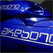 AKEBONO Brake Calipers HIGH TEMP Decals Sticker Set Of 4 (Silver)