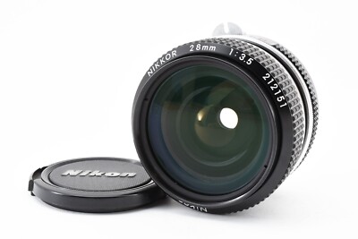 Nikon Nikkor 28mm f/3.5 レンズ Nikon Nikkor 28mm F/3.5 Non-Ai Wide Angel Prime Lens [Exc+++