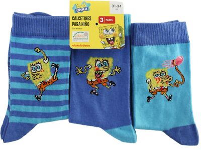 Kindersocken Schwammkopf Sponge Bob Comicsocken