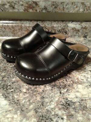 troentorp safety womens clog shoe black sz 36 eu /6 us