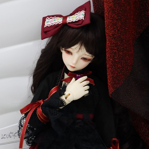 Full Set 1/4 BJD SD Girl Ball Jointed Doll Eyes Face Makeup Dress Wig Shoes - Picture 9 of 12