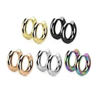 Stainless Steel 9 Gauge Huggie Hoop Earrings Unisex Women Men 14/16/18/20MM E8