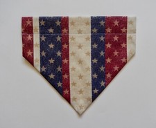 JULY 4TH PATRIOTIC ANTIQUE STARS STRIPES DOG SCARF/BANDANA--S, M, L