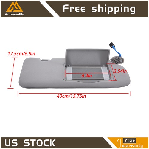 Gray Sun Visor Left&Right With Lights And Mirror For Honda CR-V 2017-2022 - Picture 7 of 12