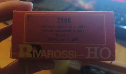 Rivarossi 2566 C.I W.L.Carrozze Ristorante N.2871 H0 Perfect Condition With Box - Picture 2 of 7