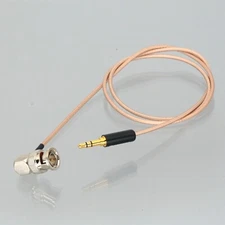 Time code Cable 28" BNC Plug 90º elbow to 3.5mm TRS DSLR SYNC Genlock Camera