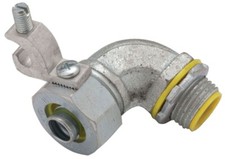 RACO 3543-3, 3/4" 90 Degree Liquidtight Connector, Ins W/ Ground, 1 PC