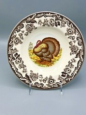 Woodland by Spode large Soup Plate "Turkey" motif, 9 1/8"