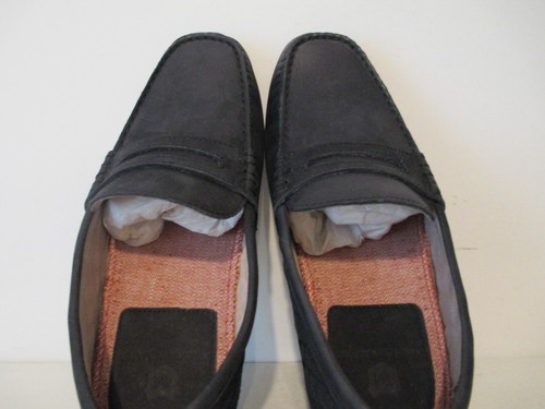 Andrew Marc Mens Metropolis Leather Slip On Drivers Moc Loafer Black Size 8 D - Picture 4 of 5