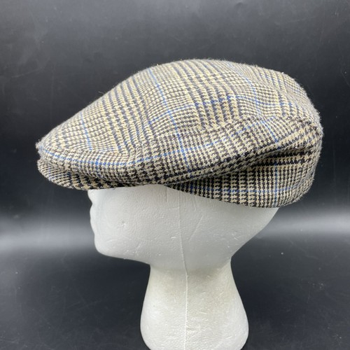 Vtg Brown Plaid Newsboy Cabbie Hat Driving Flat Cap Thinsulate Large? Union Made - 第 11/11 張圖片