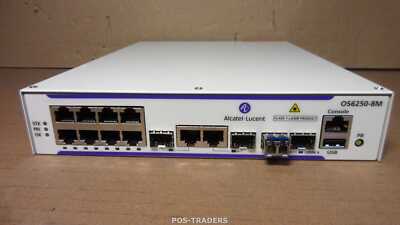 Alcatel Lucent OS6250-8M stackable 8-port LAN switch + 1x SFP - EXCL RM EARS