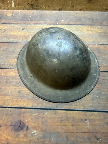 WWI British Brodie Helmet Mk I Steel Helmet ZB55 Original Liner