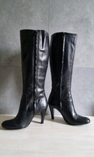 KLASSIKER! Neuwertige Stiefel BUFFALO London Gr. 40 Echtleder schwarz Abs. 9,5cm